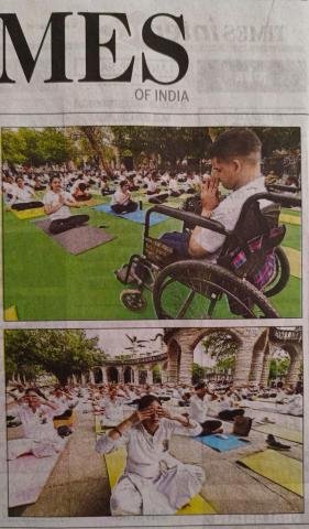 GRIID participated in 10th International Day of Yoga on 21st June 2024 at Rock Garden, Chandigarh