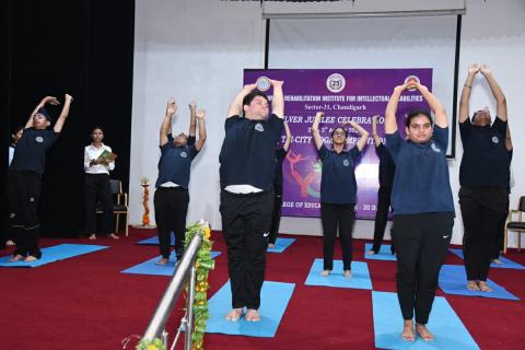 GRIID "Silver Jubilee Celebrations"-Tri-city Yoga Competition held on 03.08.2023(Day-2) at Govt. College of Education,Sec-20-D,Chandigarh