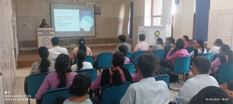 World Mental Health Day activities by HRD/College-GRIID