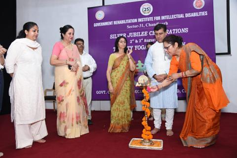 GRIID "Silver Jubilee Celebrations"-Tri-city Yoga Competition held on 03.08.2023(Day-2) at Govt. College of Education,Sec-20-D,Chandigarh