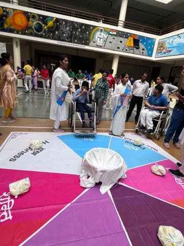 Brahamkumari Ishwariya Vishwa-Vidyalaya organized various games on 4th May, 2024 for students of GRIID special school under their Chandigarh divyang smaanta, sanrakshan evam shaktikaran abhiyaan