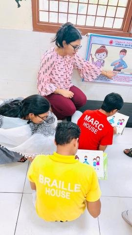 Brahamkumari Ishwariya Vishwa-Vidyalaya organized various games on 4th May, 2024 for students of GRIID special school under their Chandigarh divyang smaanta, sanrakshan evam shaktikaran abhiyaan