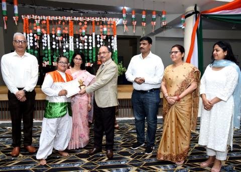 GRIID celebrates independence day in its premises and at parade ground, sector 17, Chandigarh. Group dance performance of special students won first prize in cultural program at parade ground