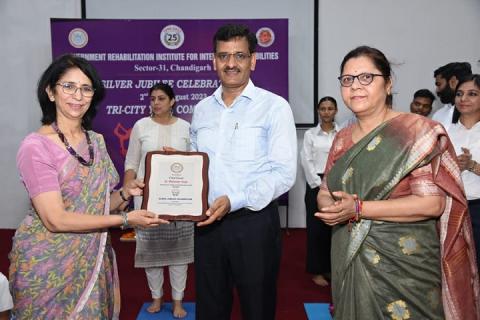 GRIID- "Silver Jubilee Celebrations" Tri-City Yoga competition held on 02-08-23 at Govt. College of Education , Sec-20, Chd. & Awareness Program of Anganwadi Workers at AWC, Sec-41, Chd.