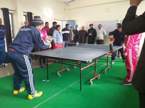 Students participated in National Coaching camp of Table Tennis held from 12th-17th January 2020 at JSS Ashakiran Special School,Hoshiarpur,PB