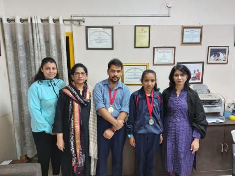 Tanveer won Gold medal in Men's-Doubles category and Kalpana won Silver medal in Mixed Female category  in 1st Special Olympics Asia Pacific Unified Badminton Championship from 12-16th November 2019 at Bangkok,Thailand 
