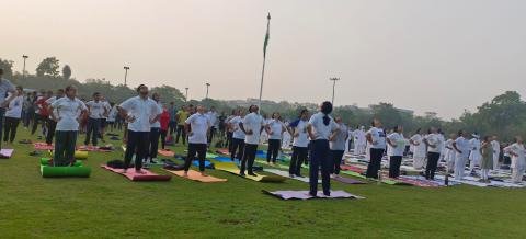11th International Day of Yoga celebrations held at Tiranga Park, Sector 17, Chandigarh
