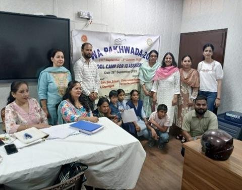 GRIID organised a one-day camp for children under Sewa Pakhwada-2025 on September 29, 2025, at the government school 20, Chandigarh, under the aegis of the Social Welfare Department, Chandigarh Administration.