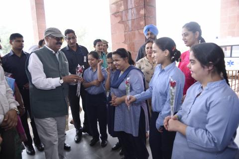 Visit of H.E. V.P Singh Badnore Governor of Punjab and Administrator, UT, Chandigarh in GRIID.