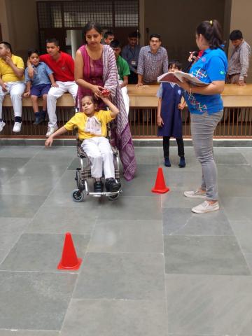 Students of GRIID School participated in various events on  National Sports Day 